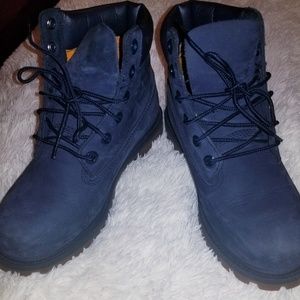 Navy blue, junior timberland,waterproof